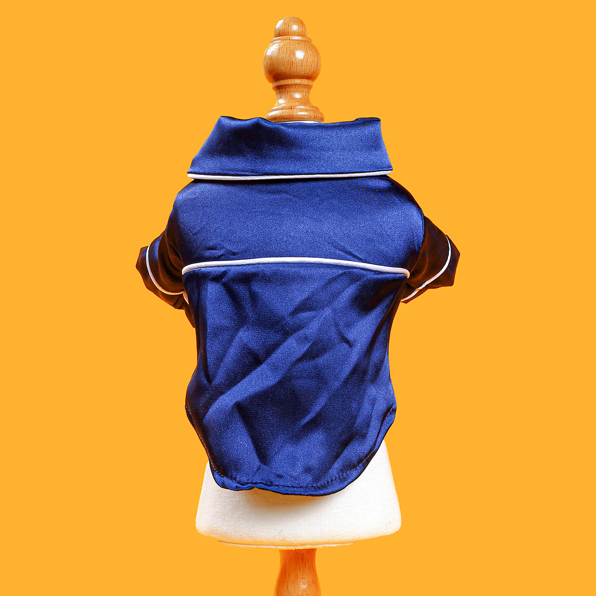 Luxury Dog Pajamas Satin Sleepwear with Piping Trim